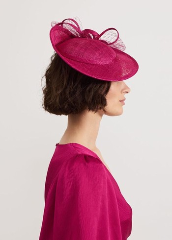 Phase Eight Pink Twist Back Bow Fascinator Hats Pink Canada | EZBWLP-039